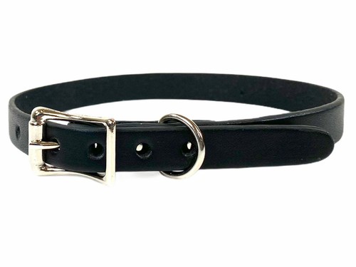 Wide plain genuine black - 1/2",